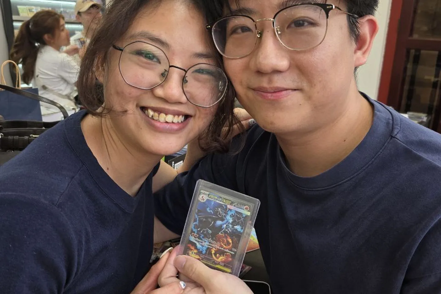 Close-up of an ace pull at the shop.