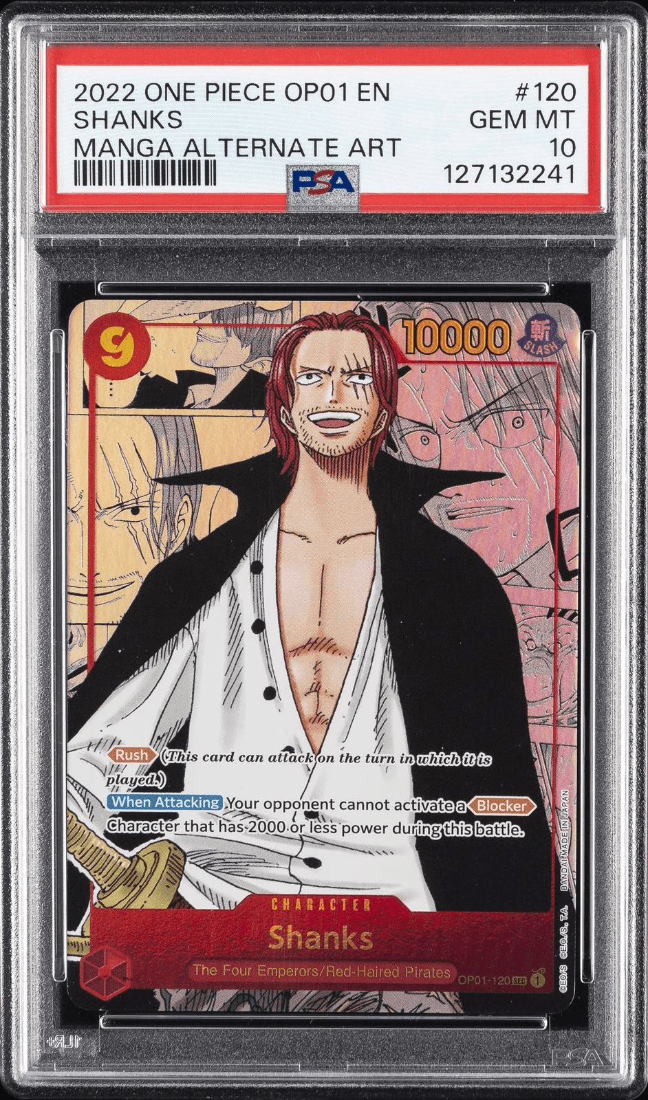 Shanks Manga PSA 10